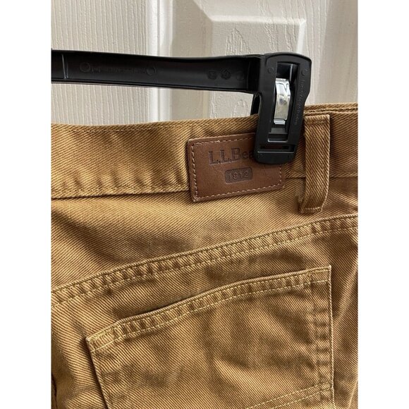 Men’s L.L. Bean Work Jeans Denim Pants Brown Tan Size 32x26  OPG74 Cotton Vtg - Picture 14 of 16